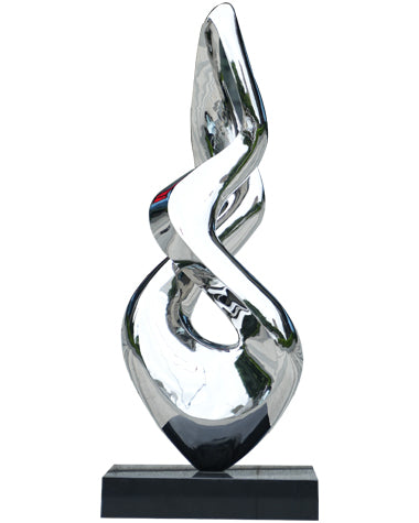 Stainless Steel Abstract Sculpture for Outdoor Decoration Elevate your outdoor space with this extraordinary stainless steel abstract sculpture, a masterful blend of