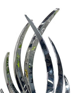 Stainless Steel Wing - Shaped Sculpture for Interior Decoration