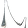 Stainless Steel Teardrop - Shaped Interior Decor Sculpture