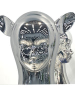 Polished Stainless steel abstract figurative sculpture for interior decoration