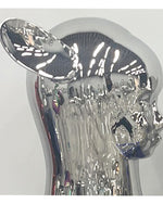 Polished Stainless steel abstract figurative sculpture for interior decoration