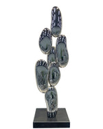 Stainless Steel Cactus Sculpture for Interior Decoration