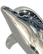 Modern Stainless Steel Dolphin Sculpture for Interior Decoratio