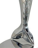 Modern Stainless Steel Dolphin Sculpture for Interior Decoratio