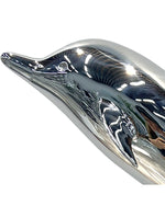 Modern Stainless Steel Dolphin Sculpture for Interior Decoratio