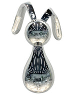 Stainless Steel Bunny Sculpture for Indoor Interior Decoration