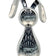 Stainless Steel Bunny Sculpture for Indoor Interior Decoration