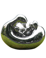 Stainless Steel Abstract Family - Form Sculpture for Outdoor Decoration
