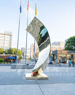 Stainless steel abstract ornment