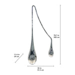 Stainless Steel Teardrop Sculpture for Interior Decoration
