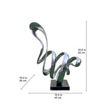 Polished Stainless Steel Abstract Sculpture for Interior Decoration