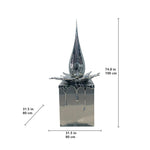 Stainless Steel Teardrop - Shaped Interior Decor Sculpture
