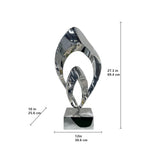 Modern Intertwined Form Stainless Steel Sculpture for Interior Spaces