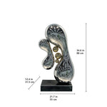 Modern Mirror - Polished Stainless Steel Indoor Decorative Sculpture