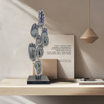 Stainless Steel Cactus Sculpture for Interior Decoration