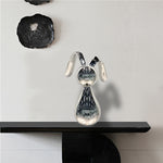 Stainless Steel Bunny Sculpture for Indoor Interior Decoration