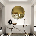 Golden Drip Wall Sculpture For Interior Decoration