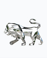 Stainless Steel Geometric Lion Sculpture