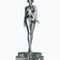 Rotated Robot Girl Sculpture For Interior Decoration