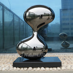 Stainless steel abstract sculpture interior decoration