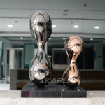 Stainless steel abstract sculpture interior decoration