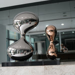 Stainless steel abstract sculpture interior decoration