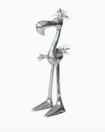 Creative stainless steel cartoon bird sulpture for interior decor