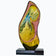 Metal art colorful stone sculpture for interior decor