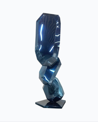 Modern Stainless Steel Sculpture for Interior Decoration