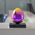 Creative steel egg sculpture for interior decor