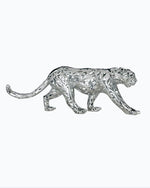 Steel hollow leopard sculpture for indoor outdoor decoraion