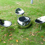 Stainless Steel Mirror Chair For Home Garden Decoration