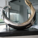 Steel Ribbon Sculpture For Interior Decoration