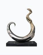 Steel Ribbon Sculpture For Interior Decoration