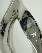 Modern Abstract Stainless Steel Sculpture for Interior Decoration – Polished Metal Art