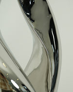 Modern Abstract Stainless Steel Sculpture for Interior Decoration – Polished Metal Art