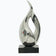 Modern Abstract Stainless Steel Sculpture for Interior Decoration – Polished Metal Art