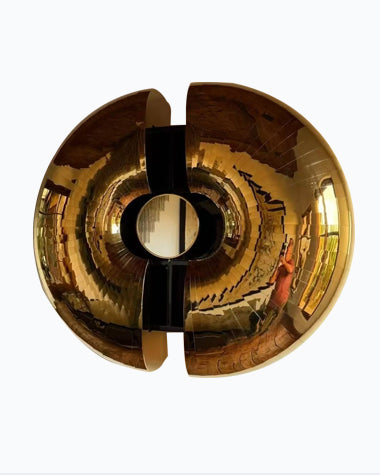 Luxury Stainless Steel Wine Cabinet with Automatic Opening – Wall-Mounted Artistic Storage