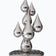 Creative Steel Water Drop Sculpture For Interior Decor